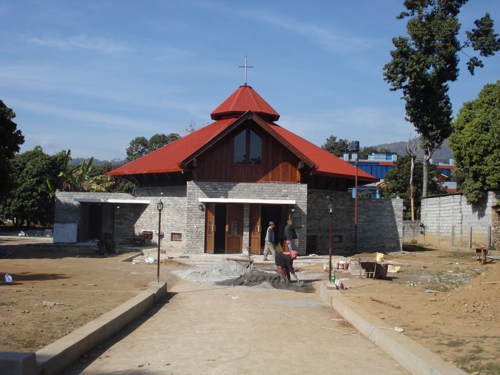 A0034)アンナ・オルシェウスカ「教会の道」 A0034)アンナ